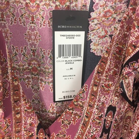 NWT BCBGMazAzria Women's Woven Top Blouse Size Medium - Picture 4 of 8